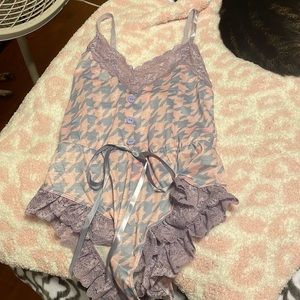 MAKE ME BLUSH HOUNDSTOOTH TEDDY